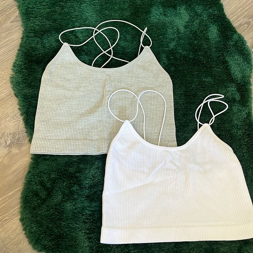 Two tops from forever21. White and gray, both size small.